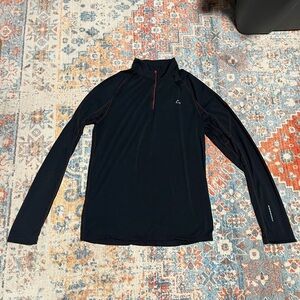 Paradox merino wool blend long-sleeved quarter zip